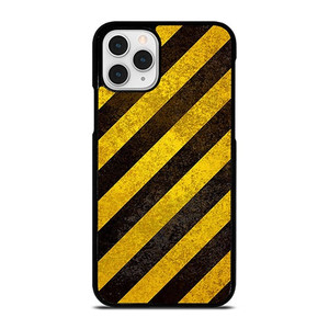 BLACK YELLOW POLICE LINE STRIPE iPhone 11 Pro Case Cover