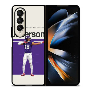 JUSTIN JEFFERSON NFL MINNESOTA VIKINGS Samsung Galaxy Z Fold 4 Case Cover JUSTIN JEFFERSON NFL MINNESOTA VIKINGS Samsung Galaxy Z Fold 4 Case Cover