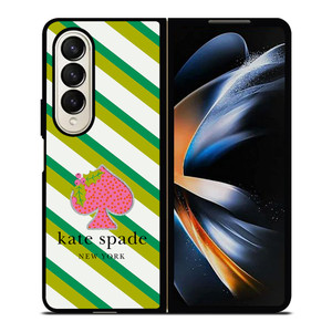 KATE SPADE NEW YORK LOGO FRUITY GREEN Samsung Galaxy Z Fold 4 Case Cover