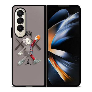 KAWS AIR JORDAN STUSSY Samsung Galaxy Z Fold 4 Case Cover