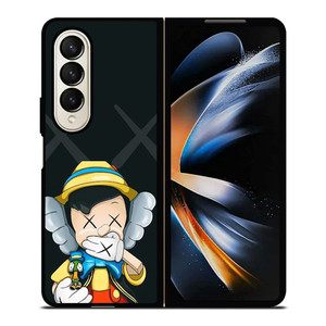 KAWS PINOCCHIO Samsung Galaxy Z Fold 4 Case Cover KAWS PINOCCHIO Samsung Galaxy Z Fold 4 Case Cover