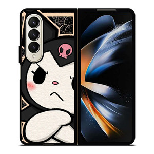 KUROMI SANRIO CARTOON MAD Samsung Galaxy Z Fold 4 Case Cover KUROMI SANRIO CARTOON MAD Samsung Galaxy Z Fold 4 Case Cover