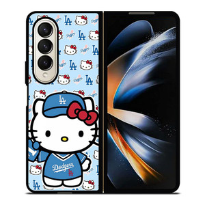 LA DODGERS HELLO KITTY Samsung Galaxy Z Fold 4 Case Cover LA DODGERS HELLO KITTY Samsung Galaxy Z Fold 4 Case Cover