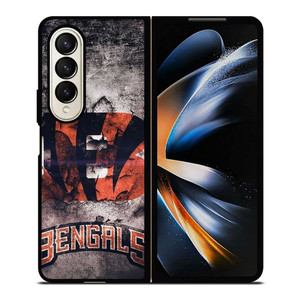 LOGO CINCINNATI BENGALS NFL FOOTBALL TEAM Samsung Galaxy Z Fold 4 Case Cover