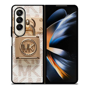 MICHAEL KORS LOGO MK PADLOCK 2 Samsung Galaxy Z Fold 4 Case Cover