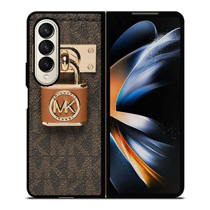 MICHAEL KORS MK LOGO PADLOCK Samsung Galaxy Z Fold 4 Case Cover