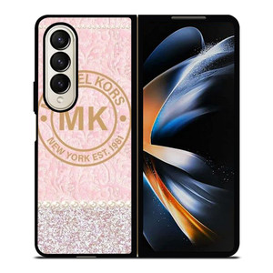 MICHAEL KORS MK LOGO PINK Samsung Galaxy Z Fold 4 Case Cover