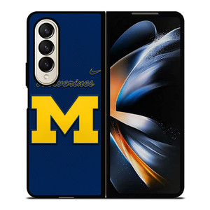 MICHIGAN WOLVERINES LOGO NIKE UNIVERSITY FOOTBALL Samsung Galaxy Z Fold 4 Case Cover