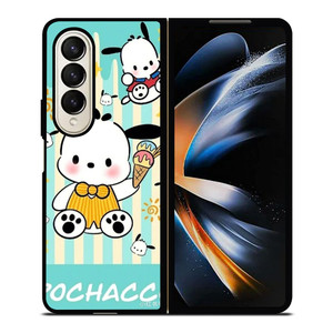 POCHACCO DOG ICE CREAM Samsung Galaxy Z Fold 4 Case Cover