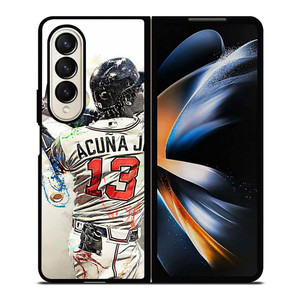 RONALD ACUNA JR 13 ATLANTA BRAVES Samsung Galaxy Z Fold 4 Case Cover RONALD ACUNA JR 13 ATLANTA BRAVES Samsung Galaxy Z Fold 4 Case Cover
