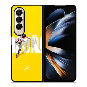 RONALD ACUNA JR ATLANTA BRAVES 13 Samsung Galaxy Z Fold 4 Case Cover