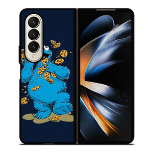 SESAME STREET COOKIE MONSTER Samsung Galaxy Z Fold 4 Case Cover