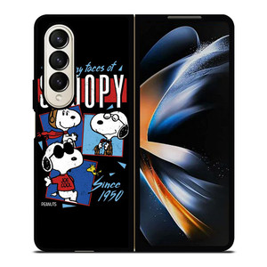 SNOOPY FACES THE PEANUTS CARTOON Samsung Galaxy Z Fold 4 Case Cover