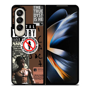 TRAVIS SCOTT RAPPER PARENTAL ADVISORY Samsung Galaxy Z Fold 4 Case Cover
