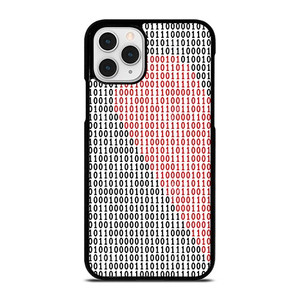 BINARY CODE HALF HEART PATTERN iPhone 11 Pro Case Cover BINARY CODE HALF HEART PATTERN iPhone 11 Pro Case Cover