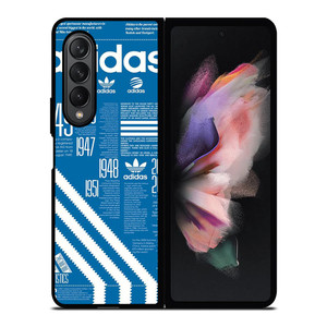 ADIDAS SHOES LOGO BLUE Samsung Galaxy Z Fold 3 Case Cover