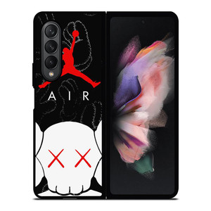 AIR JORDAN X KAWS LOGO Samsung Galaxy Z Fold 3 Case Cover