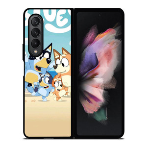 BLUEY HEELERS FAMILY CARTOON Samsung Galaxy Z Fold 3 Case Cover