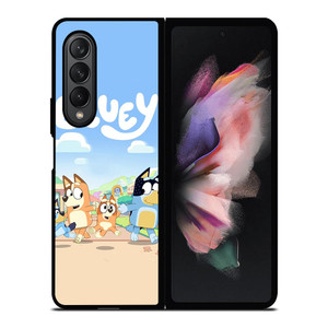 CARTOON BLUEY CHARACTERS Samsung Galaxy Z Fold 3 Case Cover