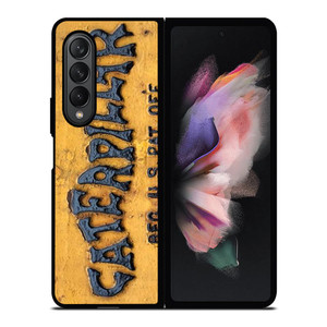 CATERPILLAR TRACTOR LOGO RUSTY EMBLEM Samsung Galaxy Z Fold 3 Case Cover