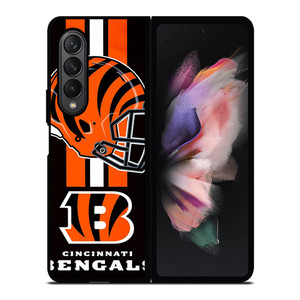 CINCINNATI BENGALS NFL FOOTBALL TEAM LOGO Samsung Galaxy Z Fold 3 Case Cover