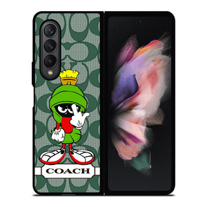 COACH NEW YORK LOGO MARVIN THE MARTIAN Samsung Galaxy Z Fold 3 Case Cover COACH NEW YORK LOGO MARVIN THE MARTIAN Samsung Galaxy Z Fold 3 Case Cover