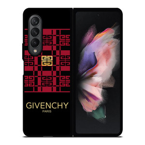 GIVENCHY PARIS LOGO RED GOLD Samsung Galaxy Z Fold 3 Case Cover