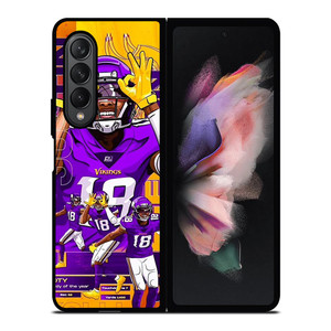 JUSTIN JEFFERSON MINNESOTA VIKINGS NFL Samsung Galaxy Z Fold 3 Case Cover JUSTIN JEFFERSON MINNESOTA VIKINGS NFL Samsung Galaxy Z Fold 3 Case Cover