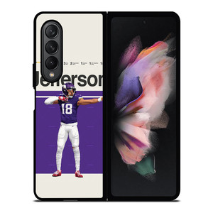 JUSTIN JEFFERSON NFL MINNESOTA VIKINGS Samsung Galaxy Z Fold 3 Case Cover JUSTIN JEFFERSON NFL MINNESOTA VIKINGS Samsung Galaxy Z Fold 3 Case Cover