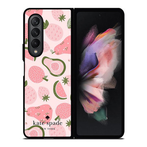 KATE SPADE NEW YORK LOGO FRUITS Samsung Galaxy Z Fold 3 Case Cover KATE SPADE NEW YORK LOGO FRUITS Samsung Galaxy Z Fold 3 Case Cover