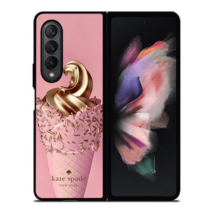 KATE SPADE NEW YORK LOGO GOLDEN ICE CREAM Samsung Galaxy Z Fold 3 Case Cover KATE SPADE NEW YORK LOGO GOLDEN ICE CREAM Samsung Galaxy Z Fold 3 Case Cover