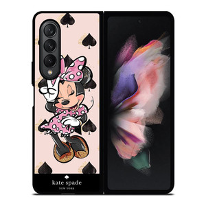 KATE SPADE NEW YORK LOGO MINNIE MOUSE DISNEY Samsung Galaxy Z Fold 3 Case Cover KATE SPADE NEW YORK LOGO MINNIE MOUSE DISNEY Samsung Galaxy Z Fold 3 Case Cover