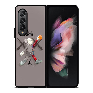 KAWS AIR JORDAN STUSSY Samsung Galaxy Z Fold 3 Case Cover