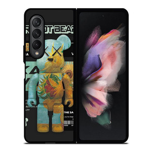 KAWS ROBOT BEAR MASA Samsung Galaxy Z Fold 3 Case Cover KAWS ROBOT BEAR MASA Samsung Galaxy Z Fold 3 Case Cover