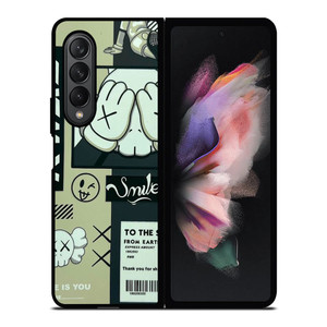 KAWS SMILE Samsung Galaxy Z Fold 3 Case Cover