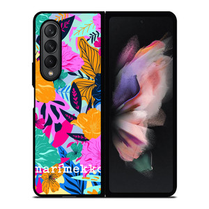 MARIMEKKO FLOWER COLORFUL PATTERN Samsung Galaxy Z Fold 3 Case Cover MARIMEKKO FLOWER COLORFUL PATTERN Samsung Galaxy Z Fold 3 Case Cover