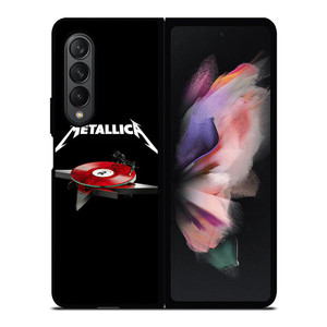 METALLICA BAND LOGO TURNTABLE Samsung Galaxy Z Fold 3 Case Cover