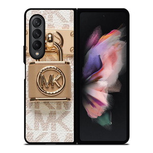 MICHAEL KORS LOGO MK PADLOCK 2 Samsung Galaxy Z Fold 3 Case Cover