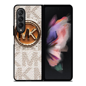 MICHAEL KORS LOGO MK WHITE Samsung Galaxy Z Fold 3 Case Cover