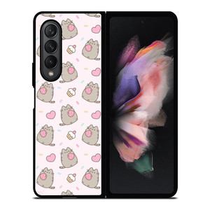 PUSHEEN CAT STRAWBERRY CAKE Samsung Galaxy Z Fold 3 Case Cover