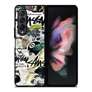 STUSSY COLLAGE Samsung Galaxy Z Fold 3 Case Cover