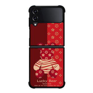 BEAR BRICK KAWS LUCKY Samsung Galaxy Z Flip 4 Case Cover BEAR BRICK KAWS LUCKY Samsung Galaxy Z Flip 4 Case Cover