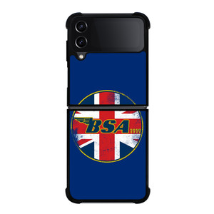 BSA MOTORCYCLE LOGO 1919 UNION JACK Samsung Galaxy Z Flip 4 Case Cover BSA MOTORCYCLE LOGO 1919 UNION JACK Samsung Galaxy Z Flip 4 Case Cover