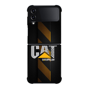 CATERPILLAR TRACTOR LOGO YELLOW METAL TRIPE Samsung Galaxy Z Flip 4 Case Cover
