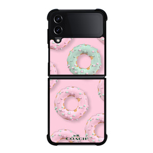 COACH NEW YORK LOGO DONUTS ICON Samsung Galaxy Z Flip 4 Case Cover COACH NEW YORK LOGO DONUTS ICON Samsung Galaxy Z Flip 4 Case Cover