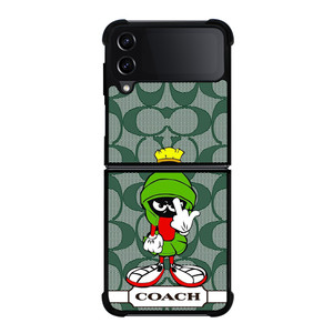 COACH NEW YORK LOGO MARVIN THE MARTIAN Samsung Galaxy Z Flip 4 Case Cover COACH NEW YORK LOGO MARVIN THE MARTIAN Samsung Galaxy Z Flip 4 Case Cover
