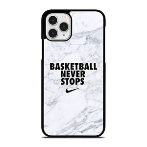 BASKETBALL NEVER STOPS MARBLE iPhone 11 Pro Case Cover