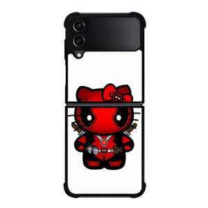 HELLO KITTY DEADPOOL MARVEL Samsung Galaxy Z Flip 4 Case Cover HELLO KITTY DEADPOOL MARVEL Samsung Galaxy Z Flip 4 Case Cover