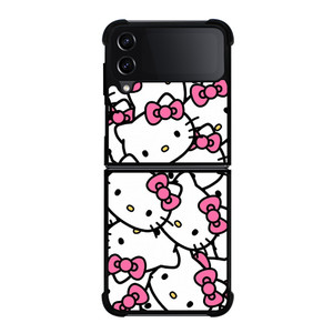HELLO KITTY FACE COLLAGE Samsung Galaxy Z Flip 4 Case Cover HELLO KITTY FACE COLLAGE Samsung Galaxy Z Flip 4 Case Cover