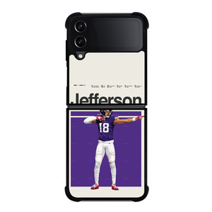 JUSTIN JEFFERSON NFL MINNESOTA VIKINGS Samsung Galaxy Z Flip 4 Case Cover JUSTIN JEFFERSON NFL MINNESOTA VIKINGS Samsung Galaxy Z Flip 4 Case Cover